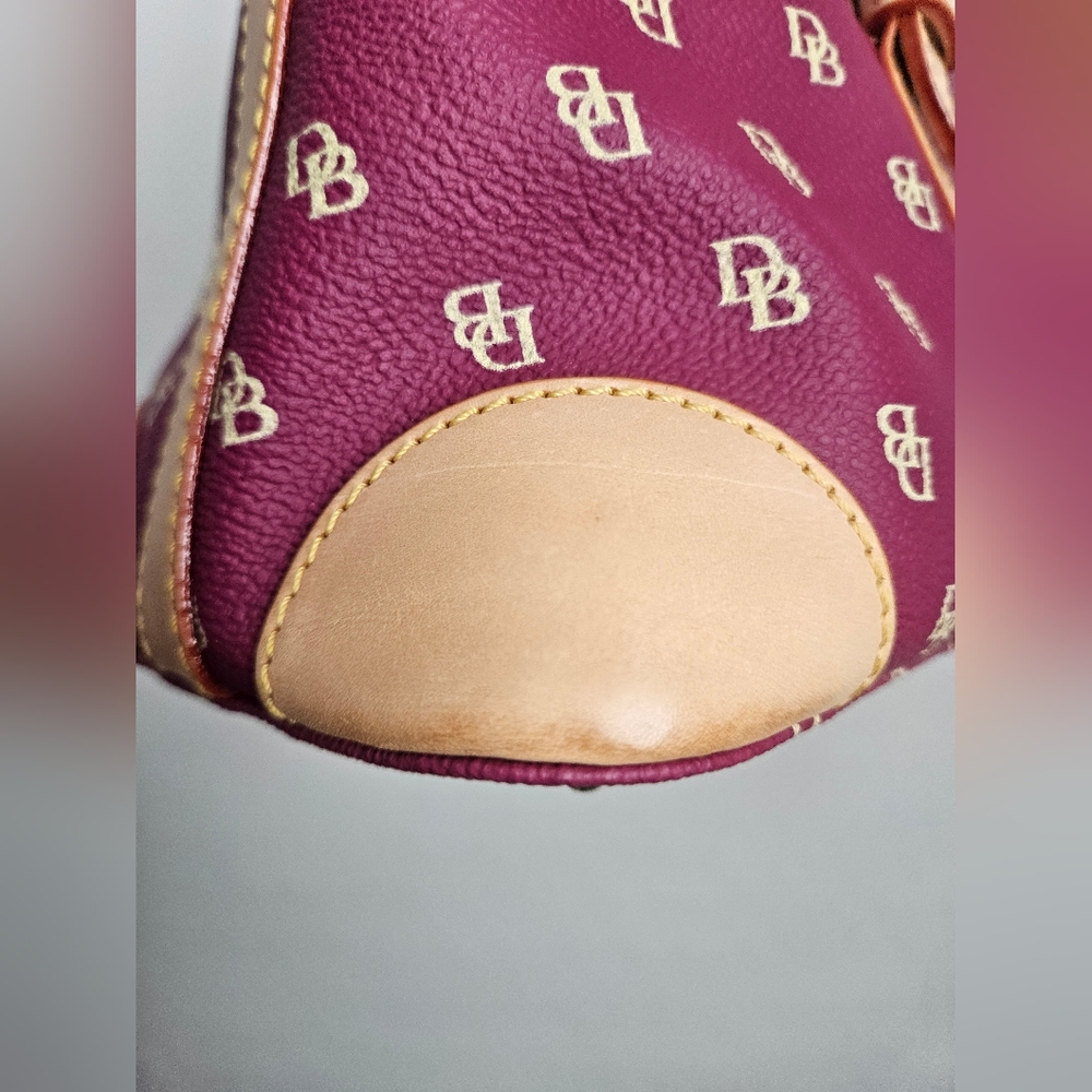 Dooney & Bourke Maroon Shoulder/Hand Bag - Picture 6 of 14